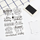 GLOBLELAND Happy Birthday Theme Clear Stamps Birthday Cake Balloon Gift Silicone Clear Stamp Seals for Cards Making DIY Scrapbooking Photo Journal Album Decor Craft DIY-WH0167-56-582-6