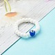 Handmade Glass Beads Stretch Rings RJEW-JR00373-2