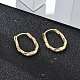 Латунные серьги-кольца EJEW-Q014-02G-4