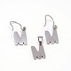 Letter.M 304 Stainless Steel Dangle Earrings and Pendants Jewelry Sets SJEW-M033-05-2