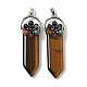 Natural & Synthetic Gemstone Big Pendants G-G860-01AS-2