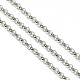 304 Stainless Steel Rolo Chains X-STAS-M032-42P-2.5mm-1