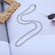 925 Sterling Silver Ball Chain Necklaces NJEW-BB55695-BA-2