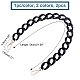 CHGCRAFT 2Pcs 2Colors 21.26Inch Resin Purse Chain Handles Acrylic Resin Bag Strap Chain Accessories Replacement Chain Strap with Alloy Swivel Clasps for Shoulder Bag Handbag Purse FIND-CA0005-05-2