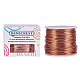 BENECREAT 17 Gauge(1.2mm) Aluminum Wire 380FT(116m) Anodized Jewelry Craft Making Beading Floral Colored Aluminum Craft Wire - Copper AW-BC0001-1.2mm-04-2