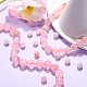 Natürlichen Rosenquarz Perlen Stränge G-F591-04-5