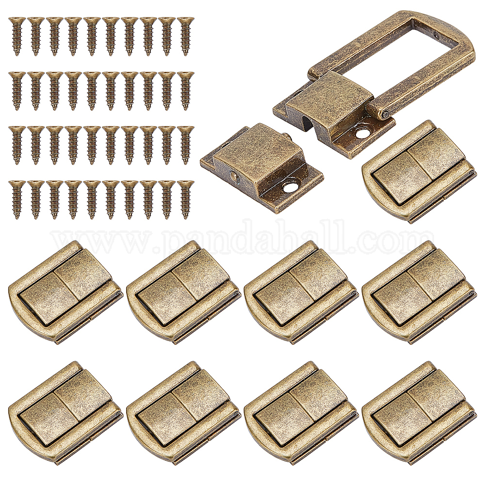 Shop 10Pcs Toggle Catch Lock Chest Lock Latch Antique Brass