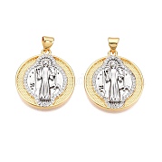 Латунные микро проложить кубического циркония подвески KK-T070-26G