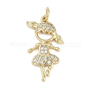 Подвеска из латуни с микропаве из кубического циркония KK-H509-28G