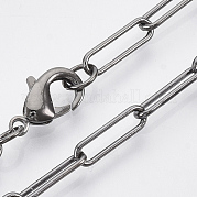 Колье из латуни круглой овальной формы MAK-S072-04A-B