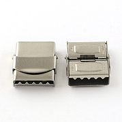 Smooth Surface 201 Stainless Steel Watch Band Clasps STAS-R063-83
