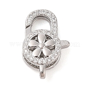 Латунный микро pave прозрачный кубический цирконий лобстер KK-S388-23P