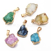 Естественно druzy агат подвески G-Q494-76