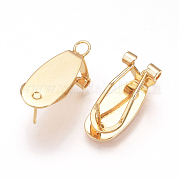Brass Stud Earring Findings KK-Q735-141G