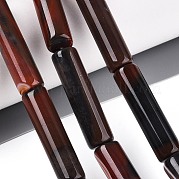 Окрашенные естественный агат бисер пряди G-T144-30A-02