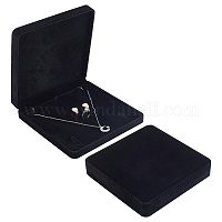  Kenning 24 Packs Necklace Boxes Bulk Black Velvet