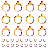 Wholesale DICOSMETIC 40Pcs Spring Ring Clasps Brass Jewelry Clasp Real 14K  Gold Plated Open Round Clasps Connectors with 1.6mm Loops for Necklace  Bracelet DIY Jewelry Making 