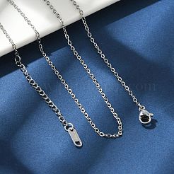 Не тускнеющая цепочка из нержавеющей стали 304 для мужчин и женщин&nbsp;NJEW-K245-014B