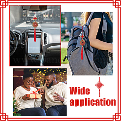 1 шт. подвеска-колокольчик из цинкового сплава в виде пяти императорских монет&nbsp;HJEW-GA0001-56