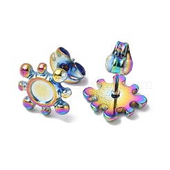 Ионное покрытие (ip) 304 нержавеющая сталь гвоздики фурнитура для сережек STAS-F286-16MC