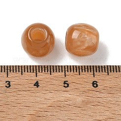 Undurchsichtiges Harz europäische Perlen&nbsp;RESI-F073-12B