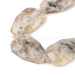 Натуральный Sunstone бисер пряди G-P548-B13-01