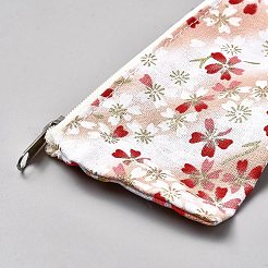 Reißverschlusstaschen aus Baumwollstoff im japanischen Stil&nbsp;ABAG-WH0048-59A