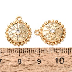 Messing micro pave klare zirkonia anhänger&nbsp;CU-K002-11G