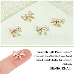 10 шт. подвески из латунного прозрачного кубического циркония KK-BC0013-69