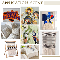 Вышитая ткань DIY-WH0304-074