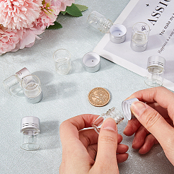 40 шт. прозрачные стеклянные бутылки-контейнеры для бусин CON-SC0001-15A-01