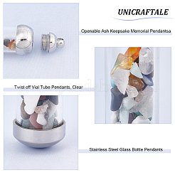 2 шт. подвески в виде стеклянных бутылок из нержавеющей стали 304 STAS-UN0044-69