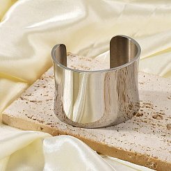 Offene Manschettenarmreifen aus 304 Edelstahl&nbsp;BJEW-U015-01P