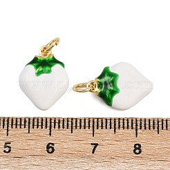 Латунные эмалевые подвески с фруктами&nbsp;KK-I377-04G-A