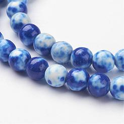 Synthetischen Meer weißer Jade Perle Stränge&nbsp;G-J350-4mm-02