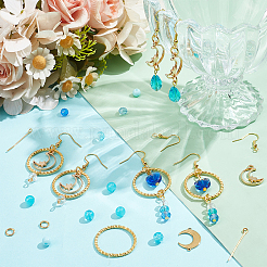 DIY-Sets zum Basteln von Glasohrringen mit Ozeanmotiv&nbsp;DIY-PH0028-74