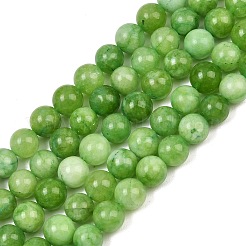 Naturali tinti giada bianca fili di perline&nbsp;GG-CBAEB22-B01-8mm-14