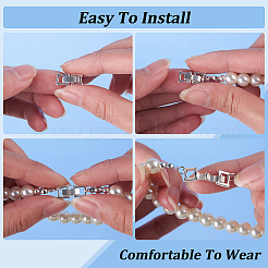 16 шт. 4 стиля экологически чистых латунных застежек для часового ремешка KK-BC0012-70