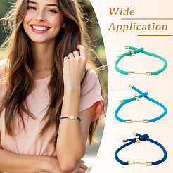 6шт 3-цветный плетеный нейлоновый шнур для изготовления браслета&nbsp;MAK-TA0001-27