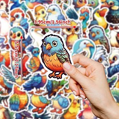 50шт. бумажные наклейки с изображением птиц из мультфильмов STIC-C012-06
