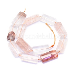 Rouge naturel quartz brins de perles&nbsp;G-E530-16I