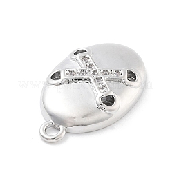 Латунные микропаве прозрачные подвески с фианитом&nbsp;ZIRC-I067-01F