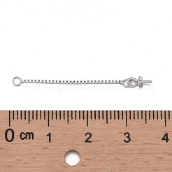 Антикоррозийные модные серьги из стерлингового серебра с родиевым покрытием 925 пробы STER-M088-26C