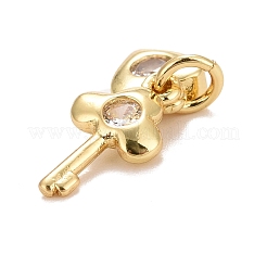 Подвески из кубического циркония с покрытием из латуни KK-E275-17G