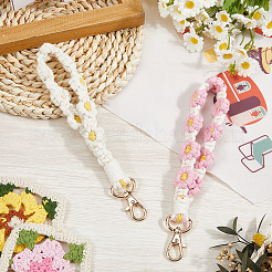 2шт брелок из хлопка с цветочным узором 2 цвета&nbsp;KEYC-CN0001-05