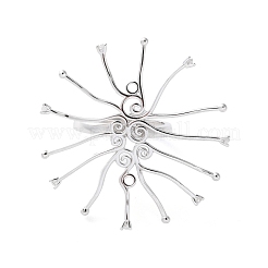 Кольцо из стерлингового серебра 925 пробы с родиевым покрытием STER-M092-08P