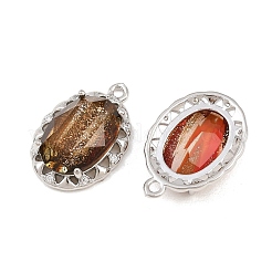 Pendentifs de verre en laiton&nbsp;GL-CBABDD8-17P-02