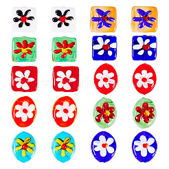 20шт 10 стиля ручной работы бусины лэмпворк&nbsp;LAMP-TA0001-48