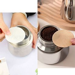 丸いコーヒーフィルター紙  モカポット用使い捨てコーヒーフィルター  淡い茶色  51x0.2mm  800pc&nbsp;AJEW-CN0004-70B