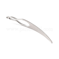 アイアンドレッドヘアインターロックニードルツール  シスターロックかぎ針編みツール  プラチナ  67x7.5x2mm  穴：6x26mm&nbsp;TOOL-B004-04P